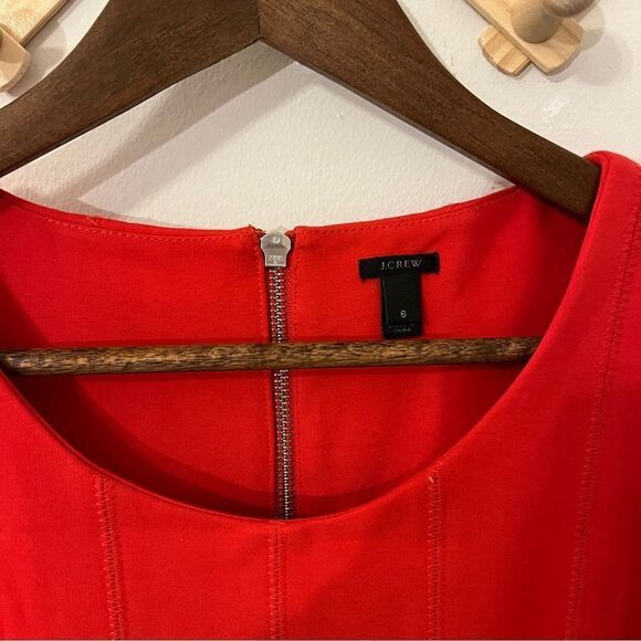 J. Crew  red dress size 6 - Picture 6 of 11